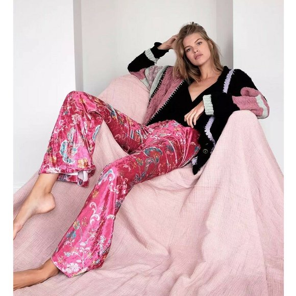 Free People Pants - Free People Daytripper Velvet Flare Pull On Pants